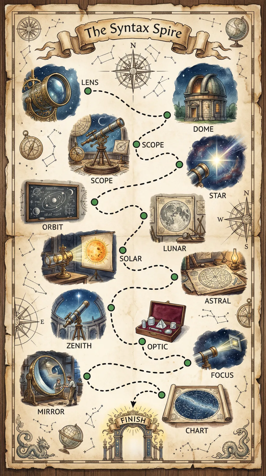The Syntax Spire map