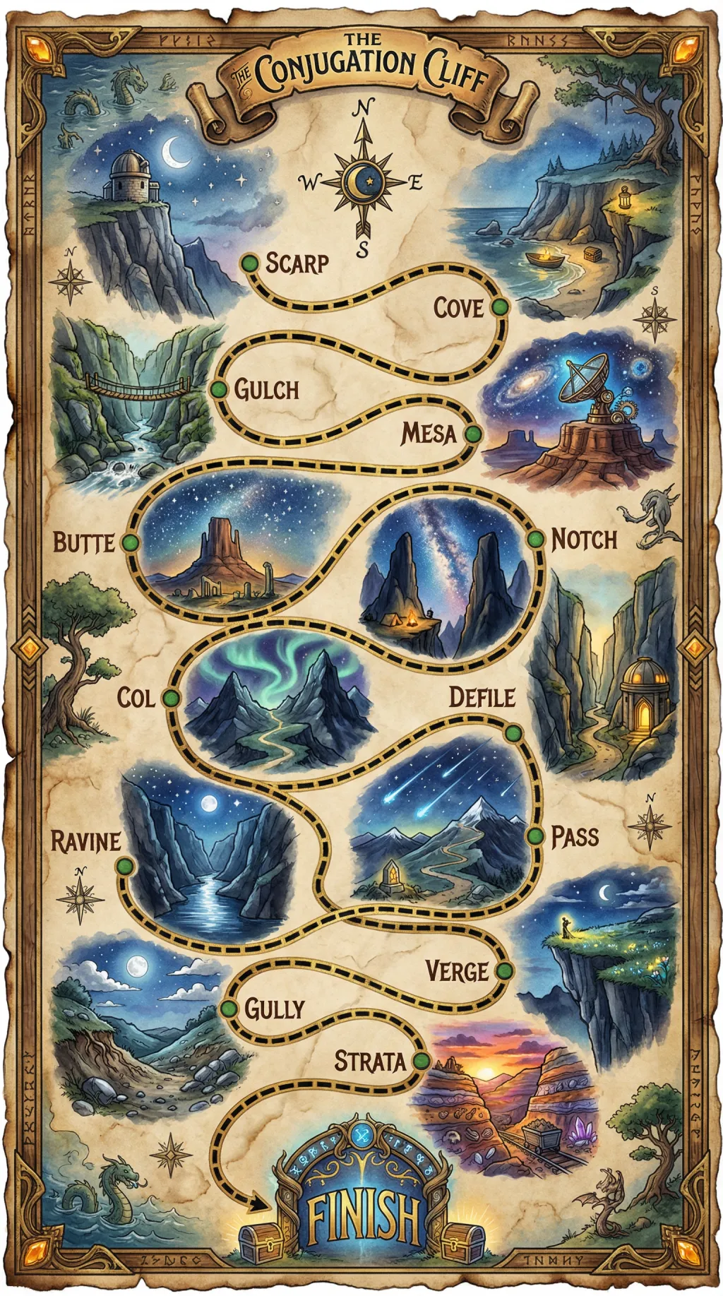 The Conjugation Cliff map