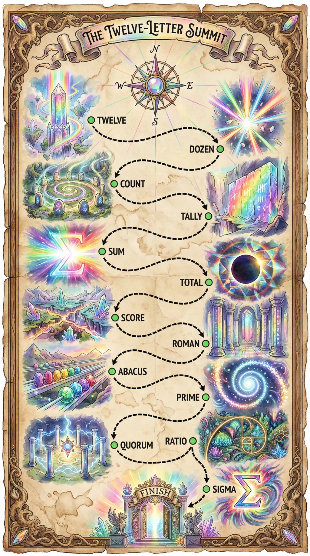 The Twelve-Letter Summit map